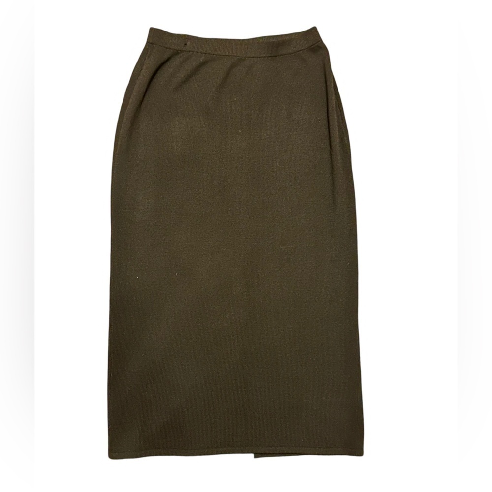 St. John Basics Santana Skirt Black Knit Women’s Size 12.